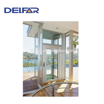 Delfar villa elevator with best price for home use and glass wall